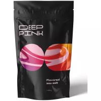 Deep Pink, Крымская морская розовая соль для ванны с эфирным маслом Розы/похудение/расслабление/антицеллюлит/1000 г.