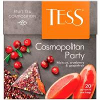 Чайный напиток красный Tess Cosmopolitan party ароматизированный в пирамидках