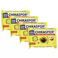 CHIKA SPORT Шоколад протеиновый без сахара молочный с фундуком 4шт. Х 100гр.