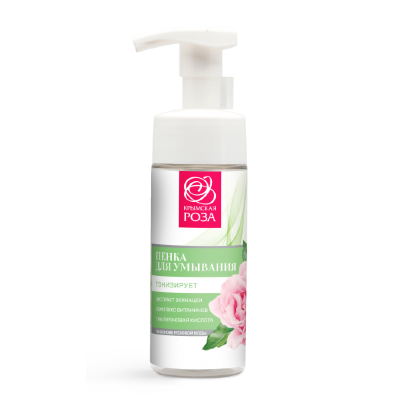 Пенка для умывания Роза с тонизир. эффектом, 150 мл