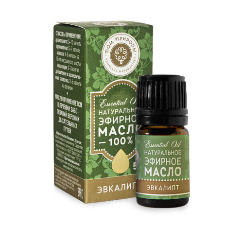 Эфирное масло, 5 г(стекл. флакон, коробка) : Эвкалипт