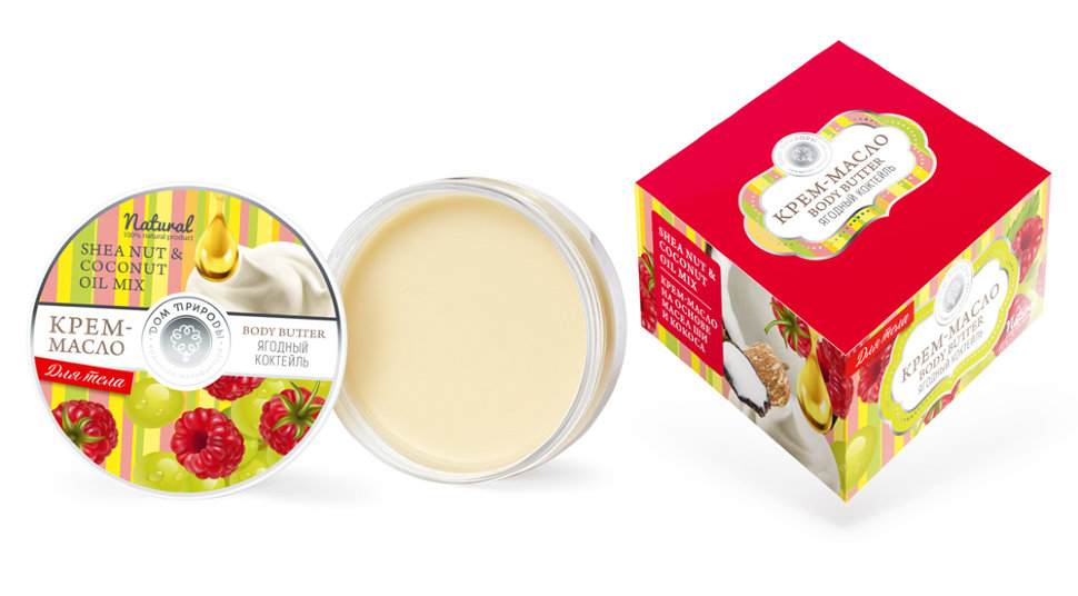 Крем-масло для тела ЯГОДНЫЙ КОКТЕЙЛЬ МК, 100г