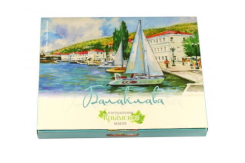 Сувенирный набор крымского мыла Акварели Крыма ЗОЛОТЫЕ ВОРОТА, 200г