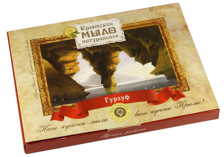 Сувенирный набор крымского мыла с картинами К.Боссоли(4 бруска по 50 г.), 200 г : Гурзуф