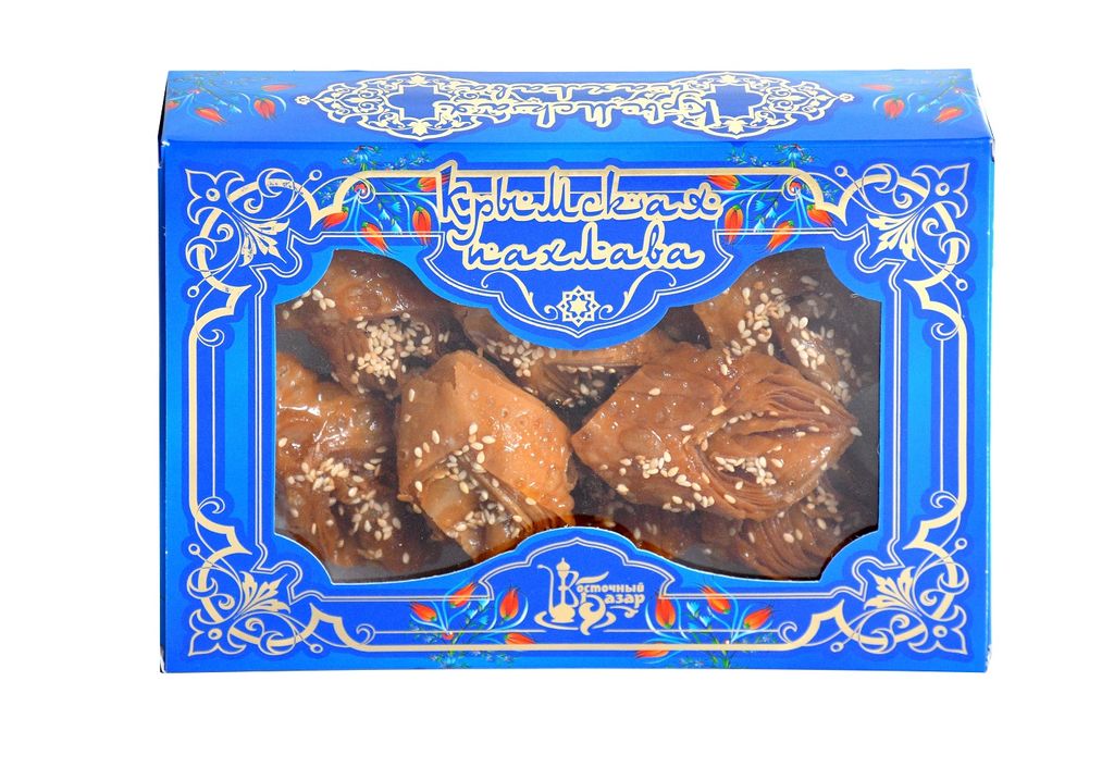 Пахлава Крымская 250 г с кунжутом синяя упаковка