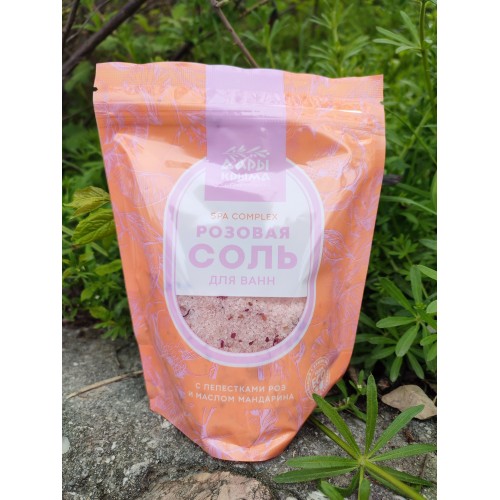Spa Complex Розовая соль с лепестками роз и маслом мандарина ДК, 500г