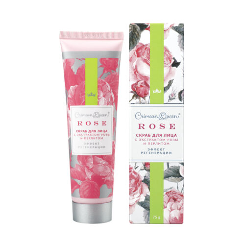 Скраб для лица с экстрактом розы, 75 г Эффект регенерации с экстрактом розы и перлитом