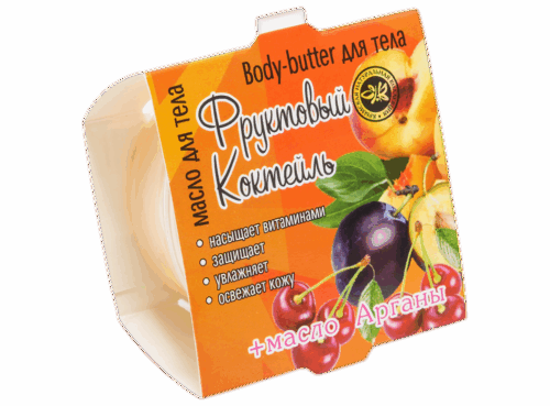 Масло - плитка для тела 35 г (Фруктовый коктейль)