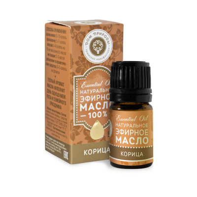 Эфирное масло, 5 г(стекл. флакон, коробка) : Корица