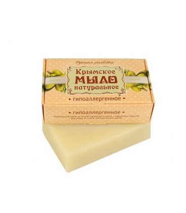 Мыло крымское натуральное "Гипоаллергенное", 100 гр, Дом Природы
