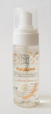 DrOil Пенка для интимной гигиены с молочной кислотой,экстрактами овса, облепихи "AuraLove" 160 мл