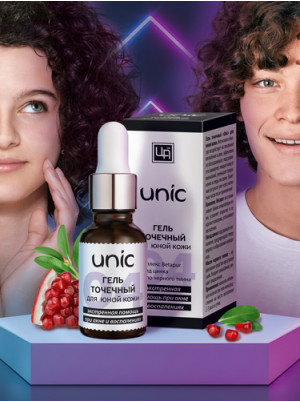 Гель UNIC для юной кожи для точечного нанесения, 15 г