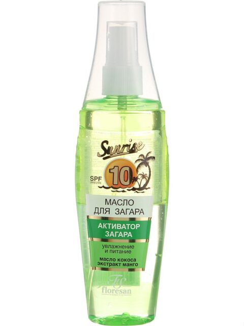 Флоресан Масло для загара ФРУКТОВАЯ ЭКЗОТИКА SPF 10 135 мл
