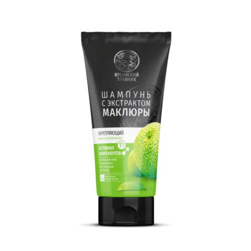 Шампунь "УКРЕПЛЯЮЩИЙ" с экстрактом маклюры для всех типов волос 200 мл