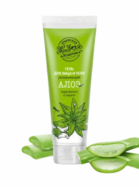 Гель увлажняющий для лица и тела Алоэ, 120 г