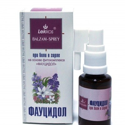 Леккос Фауцидол - спрей при боле в горле 30 мл
