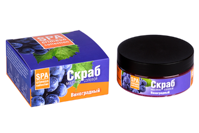 Скраб SPA масляно-солевой 250 г (Виноградный антиоксидантный)