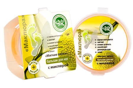 Масло - плитка для тела 35 г (Бальзам для ног с Маклюрой)