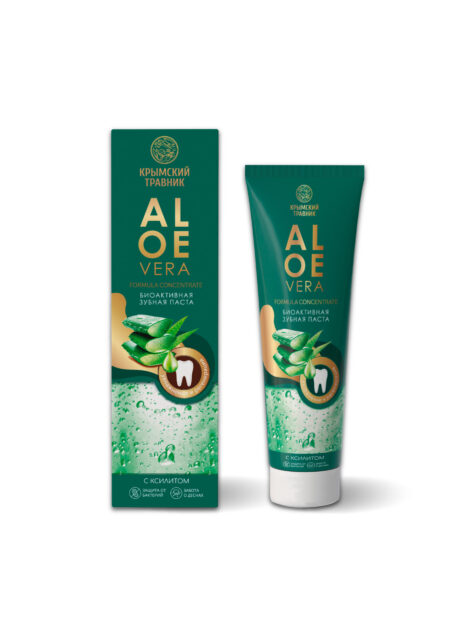 Зубная паста биоактивная "АЛОЭ ВЕРА" с фтором 100 гр