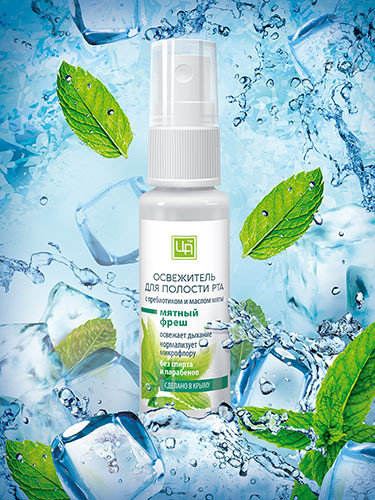 Освежитель для полости рта Мятный фреш, 30 мл