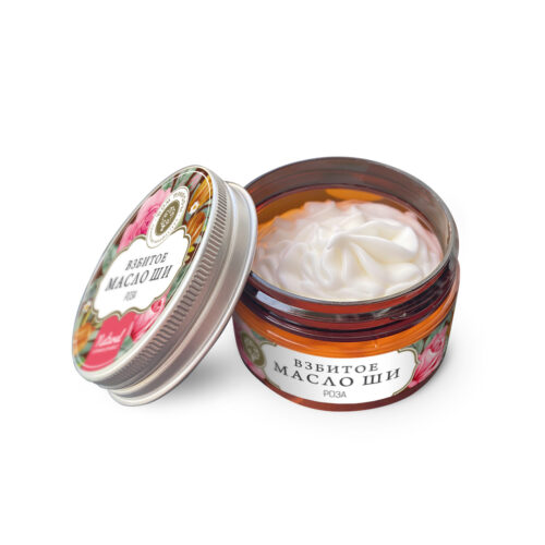 Взбитое масло ши для тела Роза КИ, 45г