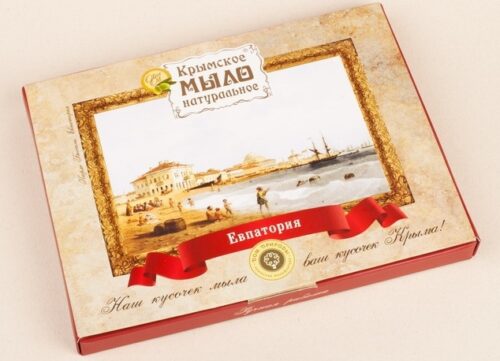 Сувенирный набор мыла Почтовый с фотографиями Крыма (4 шт. мыла по 50 г), 200 г : Евпатория
