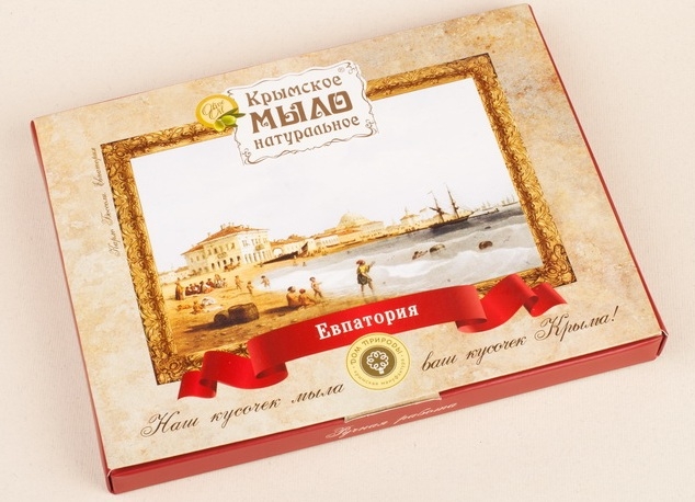 Сувенирный набор мыла Почтовый с фотографиями Крыма (4 шт. мыла по 50 г), 200 г : Евпатория