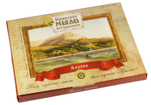 Сувенирный набор мыла Акварели Крыма (4 бруска по 50 г.), 200 г : Алупка