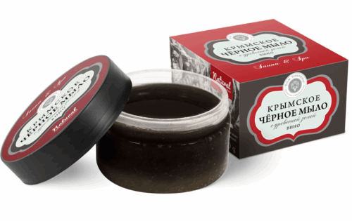 Крымское чёрное мыло "Вино" КИ, 200г