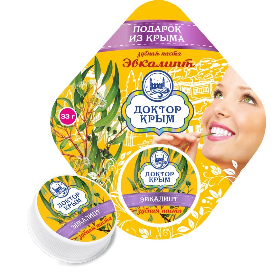 Доктор Крым Зубная паста эвкалипт 33 г