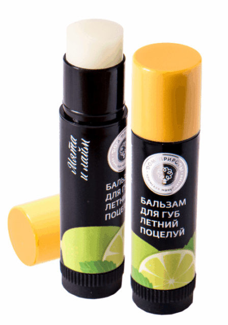 Натуральный бальзам для губ Летний поцелуй БК, 3,5г