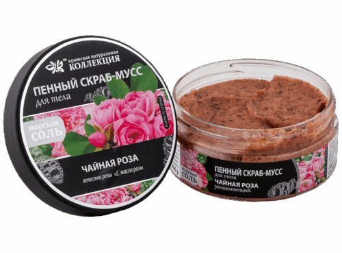 Пенный скраб-мусс 200 г (Чайная роза для тела)