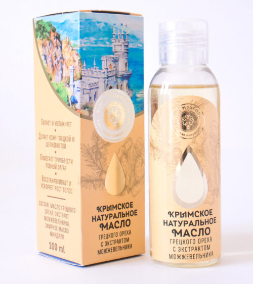 Масло косметическое с экстрактами, 86г : Масло грецкого ореха с экстрактом можжевельника