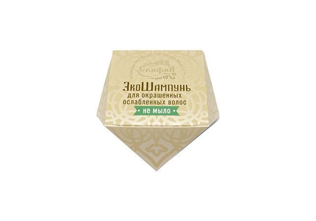 Эко шампунь твердый 45 г для окрашенных и ослабленных волос