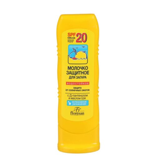 Ф 105 Флоресан Молочко защитное для загара водостойкое SPF 20 125мл