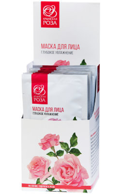 Маска для лица Роза Глубокое увлажнение, набор 10 шт. по 30 мл