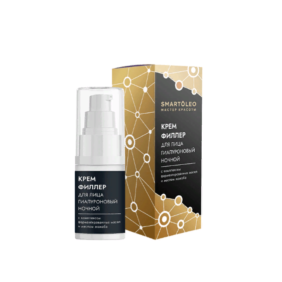 Крем-филлер для лица Гиалуроновый ночнойс комплекcом ферментированных масел и маслом жожоба СО, 30г