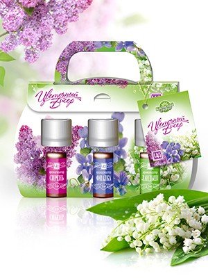 Парфюмерная композиция в комплектах 3 шт по 5 мл Цветочный бисер