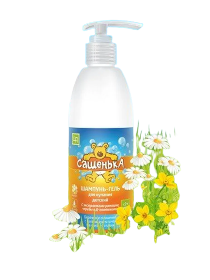 Шампунь-гель для купания детский "Сашенька", 300 г