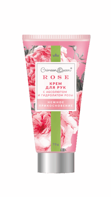 Крем для рук, 70 г Нежное прикосновение с гидролатом розы и абсолютом розы
