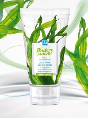 Живые маски для всех типов кожи со спирулиной 140 г