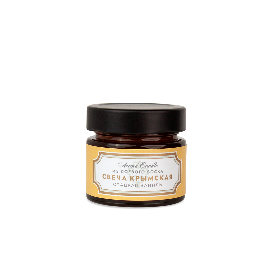 Ароматическая свеча из соевого воска Сладкая ваниль КИ, 70г