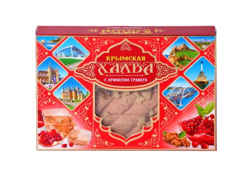 Крымская халва 300 г арахисовая с ароматом граната