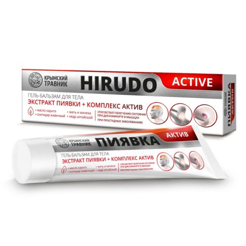 Гель-бальзам для тела ПИЯВКА АКТИВ со скипидаром живичным, алтайским кедром и маслом каритэ