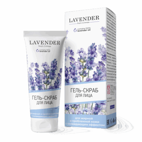 Гель-скраб для лица Lav. для жирн. и пробл. кожи с охл. эффектом, 75 мл