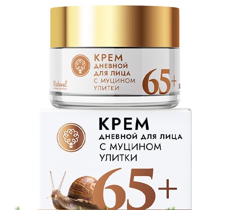 Крем для лица с муцином улитки дневной 65+ МУ, 50г