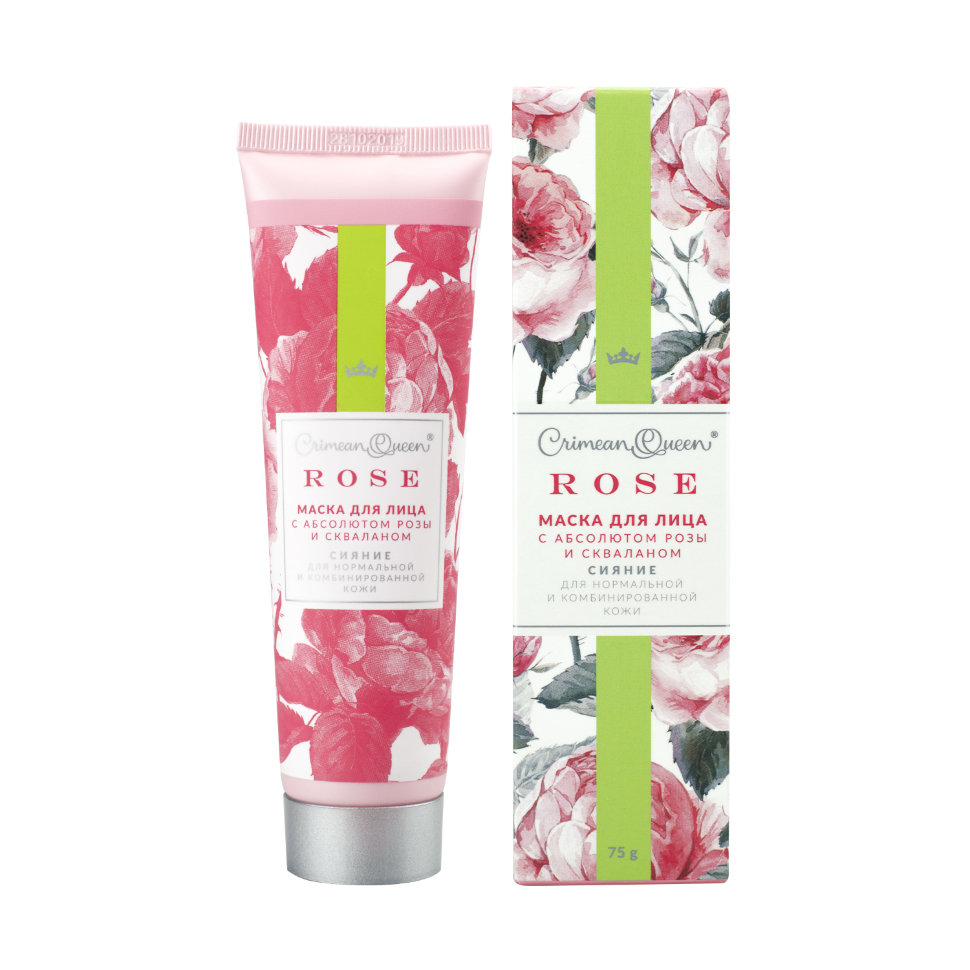 Маска для лица с абсолютом розы, 75 г Сияние для нормальной и комбинированной кожи