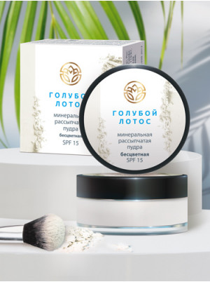 Минеральная рассыпчатая пудра бесцветная SPF15, без коробки
