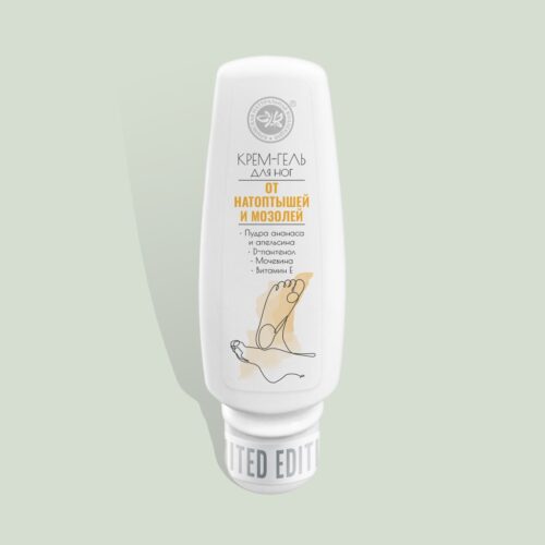 Крем-гель для ног с фруктовыми пудрами 75 мл (От натоптышей и мозолей)