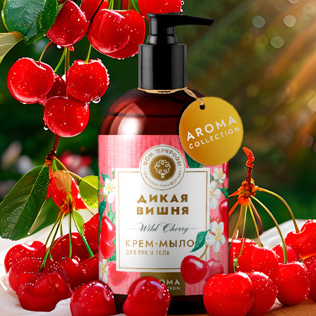 Набор мыла натурального Дикая вишня ВИШ, 200г